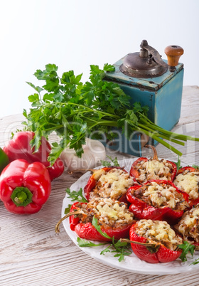 paprika with rice fullly