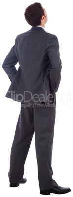 Businessman standing with hands on hips Businessman standing with hands on hips