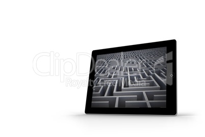 Maze on tablet screen
