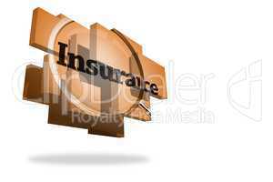 Insurance on abstract screen