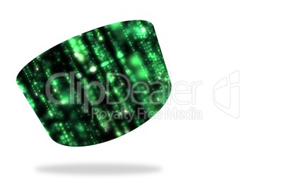 Green matrix on abstract screen