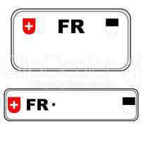 fribourg plate number, switzerland