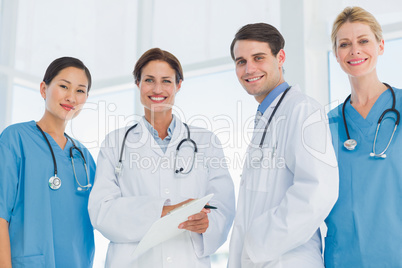 Group portrait of doctors standing together