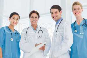 Group portrait of doctors standing together