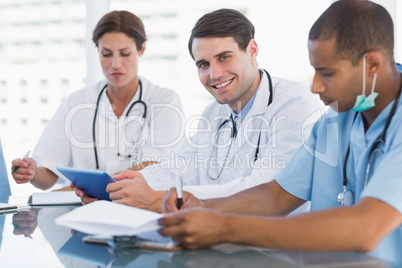 Doctors in a meeting at hospital