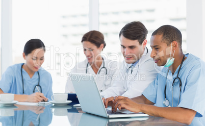 Doctors in a meeting at hospital