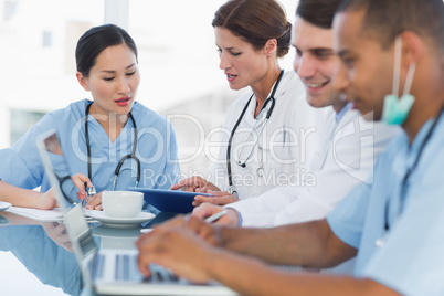 Doctors in a meeting at hospital