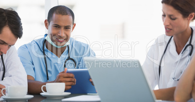 Doctors in a meeting at hospital