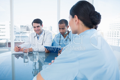 Doctors in a meeting at hospital