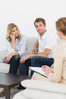 Couple in meeting with a financial adviser