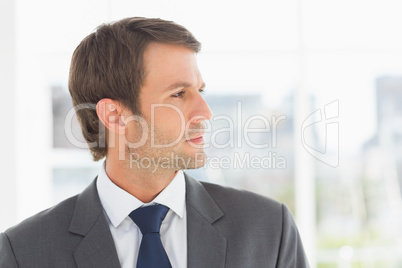 Close-up of a handsome young businessman