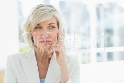 Mature businesswoman looking away