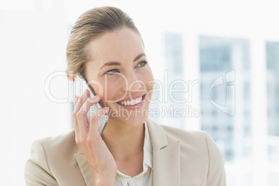 Businesswoman using mobile phone