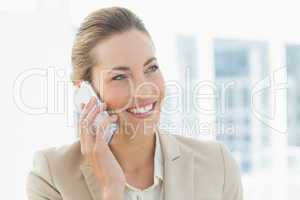 Businesswoman using mobile phone