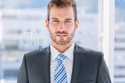 Close-up of a handsome young businessman