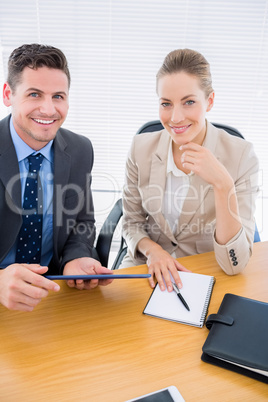 Smartly dressed colleagues in business meeting Smartly dressed colleagues in business meeting