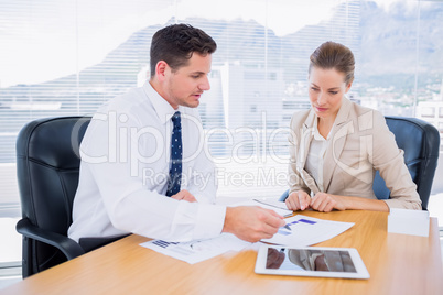 Smartly dressed colleagues in business meeting Smartly dressed colleagues in business meeting