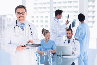 Doctors at work in medical office