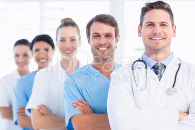 Portrait of confident happy group of doctors