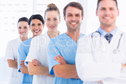 Portrait of confident happy group of doctors