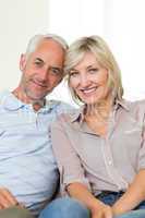 Portrait of a smiling mature couple at home