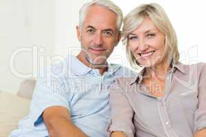 Portrait of a smiling mature couple at home