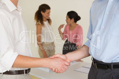 Business people shaking hands