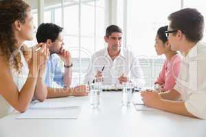 Business people discussing in conference meeting