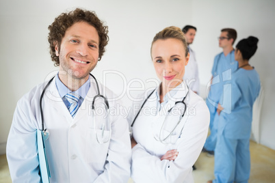 Portrait of smiling doctors