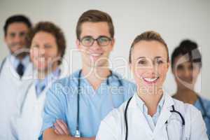 Smiling medical team