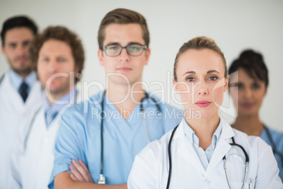 Portrait of confident medical team