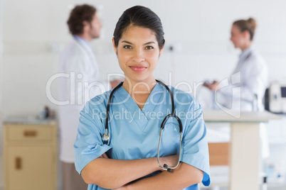 Confident female nurse