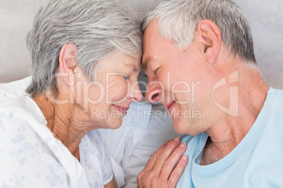 Romantic couple in bed