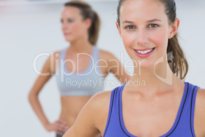 Portrait of fit young women in sports bra