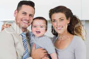 Parents with adorable baby boy