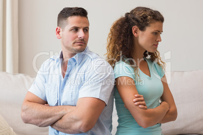 Young couple fighting