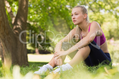 Full length of a healthy and beautiful woman in park