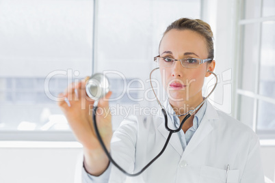 Portrait of a female doctor with stethoscope