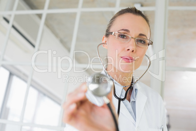 Portrait of a female doctor with stethoscope