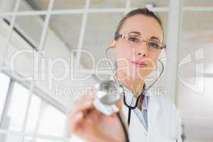 Portrait of a female doctor with stethoscope