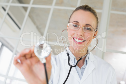 Portrait of a female doctor with stethoscope