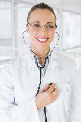 Portrait of a female doctor with stethoscope