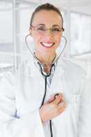 Portrait of a female doctor with stethoscope