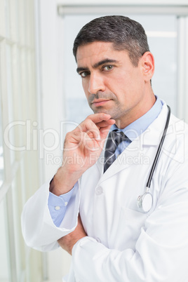 Portrait of a confident male doctor in hospital