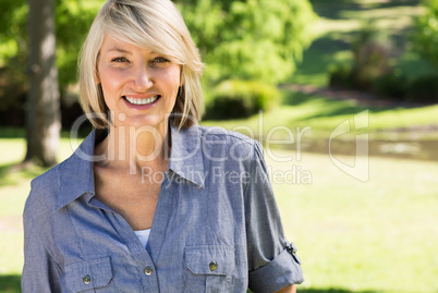 Beautiful woman in park