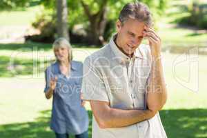 Couple facing with relationship difficulties