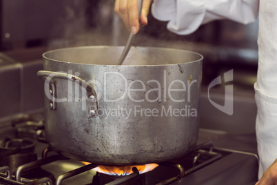 Preparing food in the kitchen