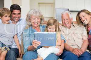 Multigeneration family using digital tablet