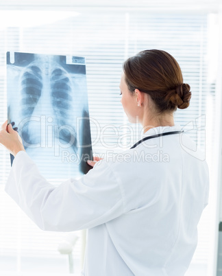 Doctor analyzing Xray