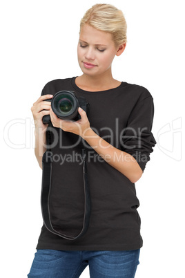 Beautiful female photographer